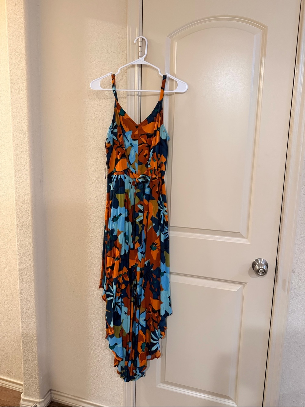 Orange and Blue Floral One-Piece jumper